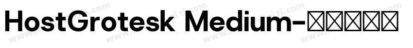 HostGrotesk Medium字体转换